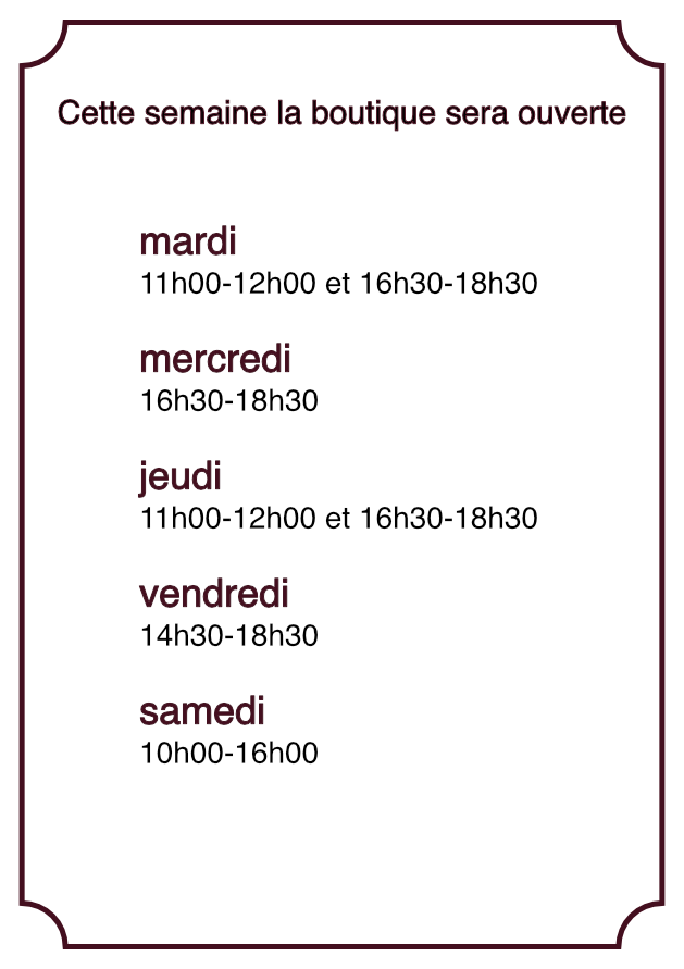 horaire 2025